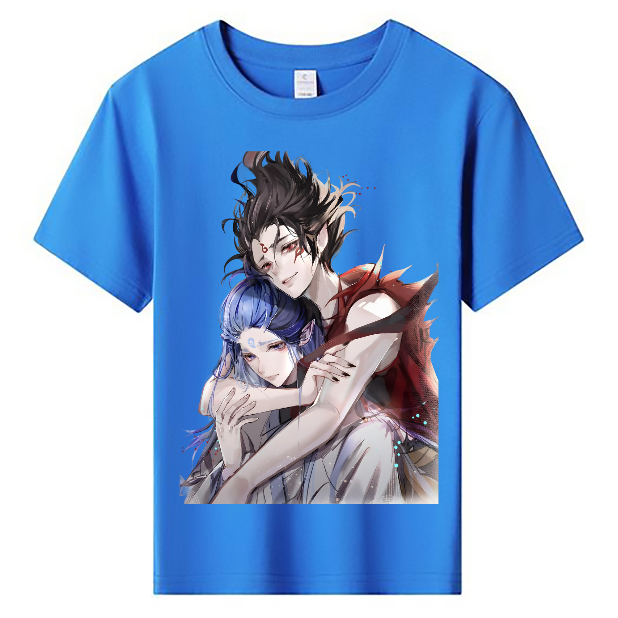 （画像用） Ne Zha 2 ナタ 魔童の大暴れ 綿100％キッズTシャツ（フロントプリント）